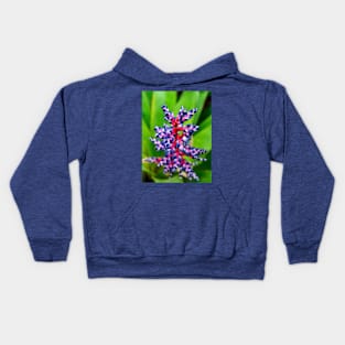 Red White and Blue Orchid Kids Hoodie